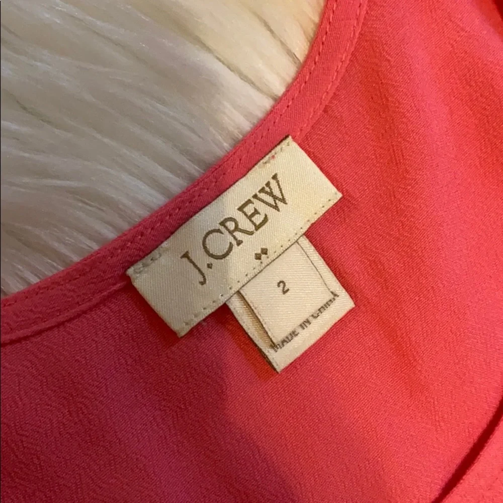 J.Crew hot pink tank top summer blouse size 2